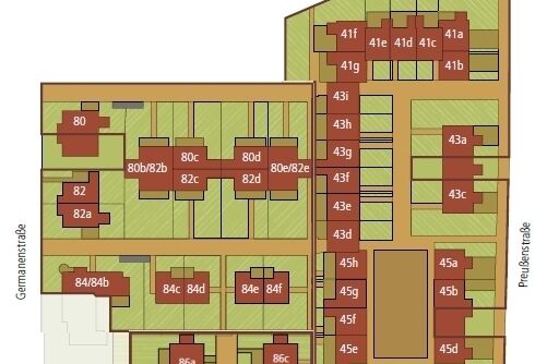 Preussensiedlung-Hausnummernplan