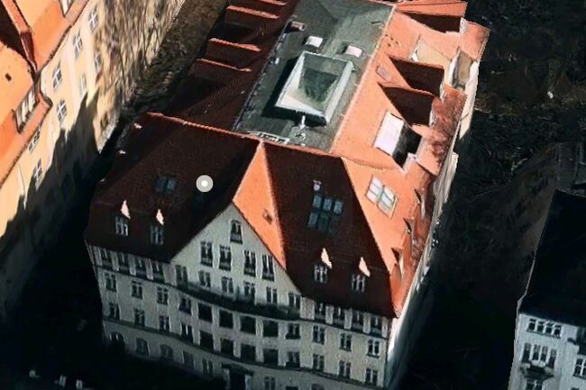 Westansicht von oben