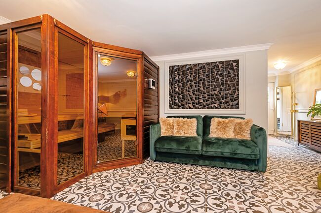 Sauna im Erdgeschoss